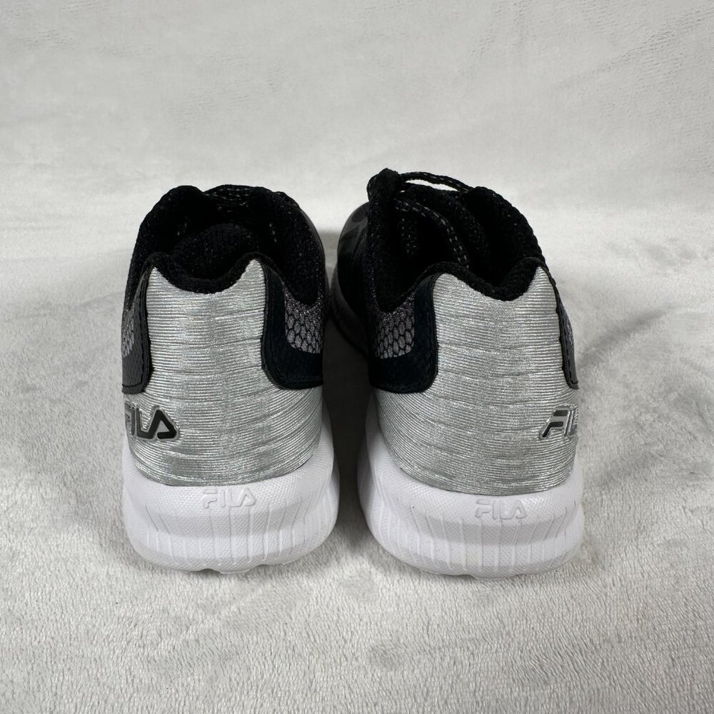 Fila Sneakers Youth Size 4.5 Black Gray Memory Foam Lace Up Comfort 3RM00003-003 - Picture 5 of 8